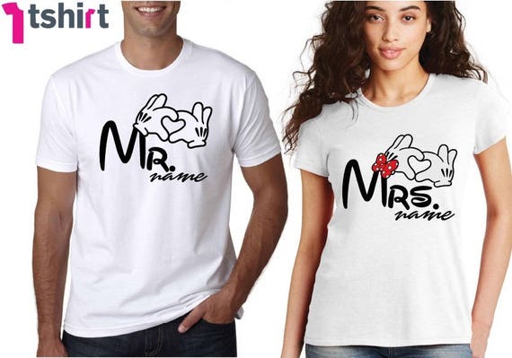 camisetas de parejas personalizadas