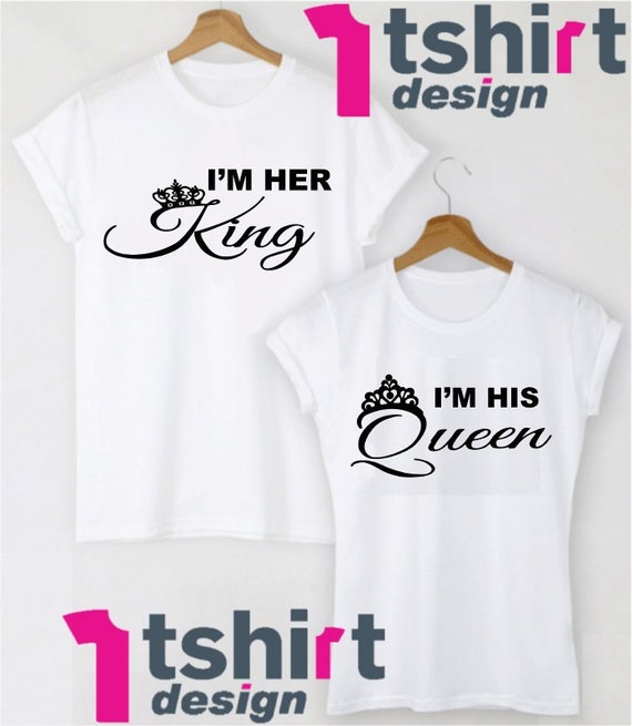 I am his Queen I am her King Matching shirts Couples Wedding tees St Valentine TShirts Love matching Honeymoon shirts Shirts for Him Her I am his Queen I am her King Matching shirts Couples Wedding tees St Valentine TShirts Love matching Honeymoon shirts Shirts for Him Her