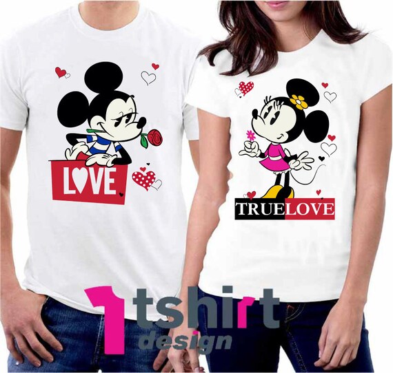 True Love Disney Matching Shirts. Minnie and Mickey Couples T Shirts. Disneyland Matching Shirts. Disney Valentines Day. Honeymoon t shirts True Love Disney Matching Shirts. Minnie and Mickey Couples T Shirts. Disneyland Matching Shirts. Disney Valentines Day. Honeymoon t shirts