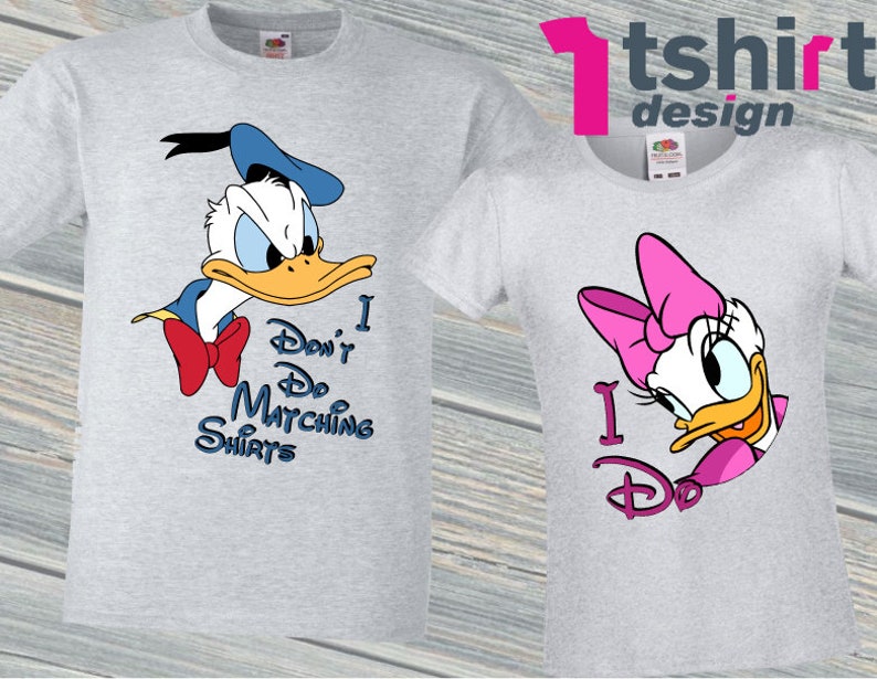 donald and daisy duck couple shirts