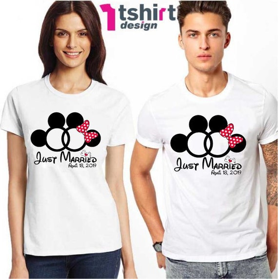 just married disney shirts