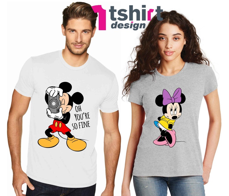 Honeymoon shirts Disney Mr /& Mrs t-shirts Mr and Mrs shirts Mickey photographer Oh you are so fine t-shirts Wedding tees