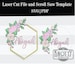 Hexagon floral sign svg , Glowforge SVG, laser floral svg , Nursery sign SVG, Single line cut, Flower SVG file, Laser cut file 