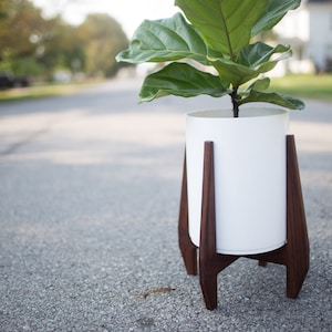 The Victor - Mid-Century Plant Stand (Pot Included)