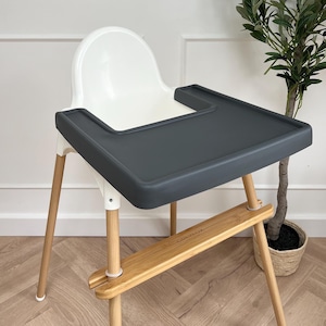 Graphite Full Cover IKEA ANTILOP Highchair Placemat | IKEA highchair hack | Placemat | Kids placemat | Ikea highchair accessories |