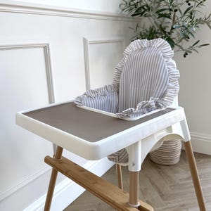 Dove Stripe Cushion Cover: Ikea Antilop Highchair