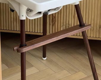 Walnut IKEA Highchair Leg Wraps: Adhesive Vinyl Stickers