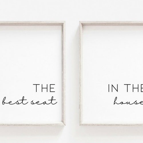 Bathroom Prints A3 A4 A6 the Best Seat in the House Wall Etsy UK