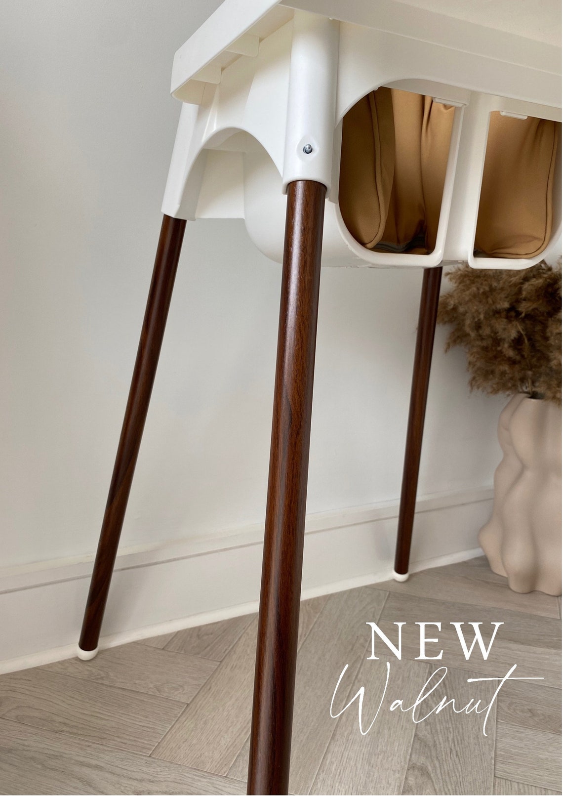 IKEA Leg Wraps Walnut Look Highchair Legs Adhesive Wood Etsy