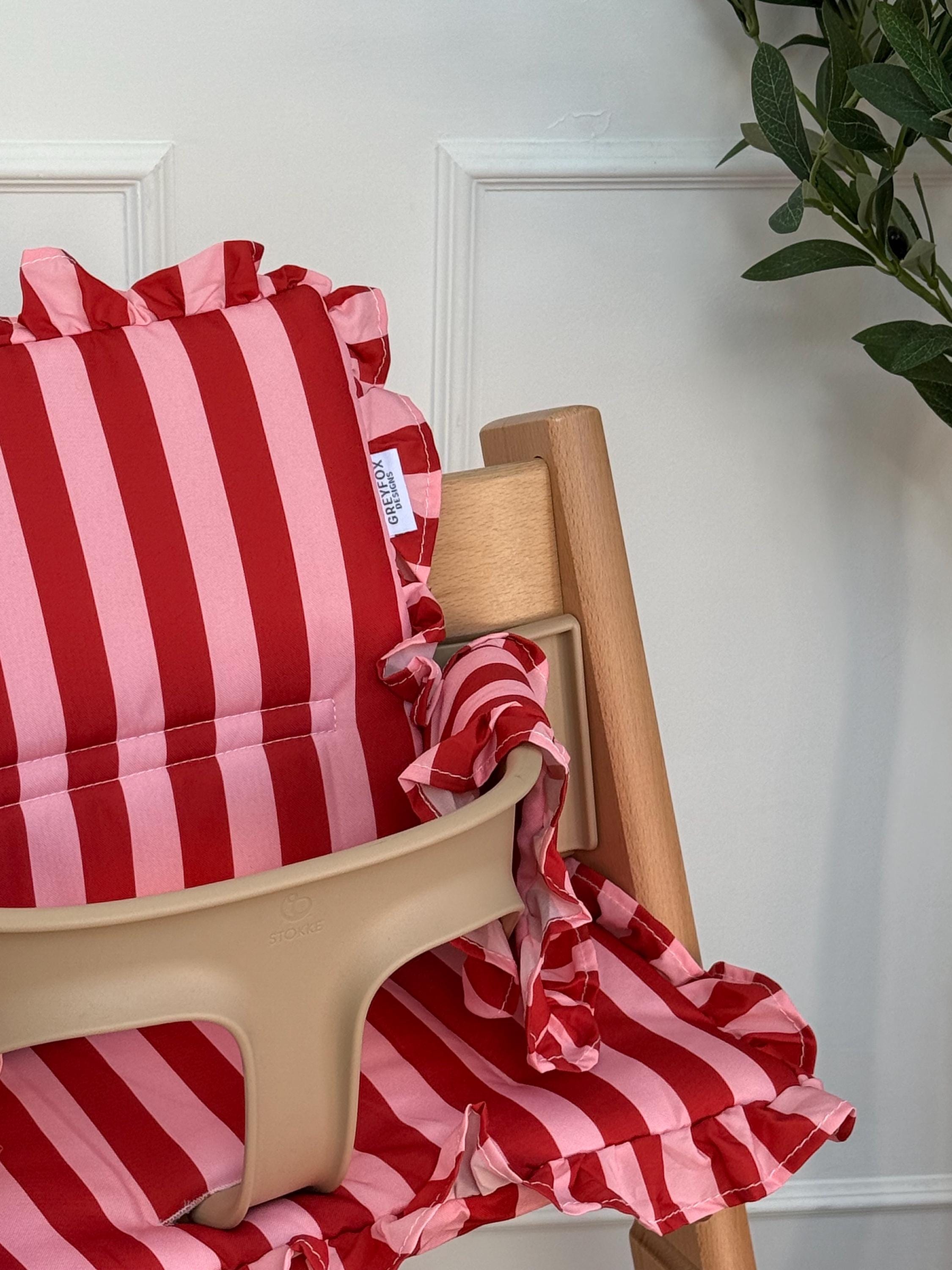 Raspberry Ripple Ruffle Cushion for Stokke Tripp Trapp - Etsy