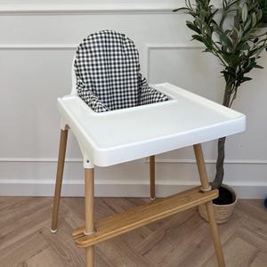 Monochrome Gingham Cushion Cover | Ikea Antilop cushion cover | Matching cushion cover for highchair | highchair cushion cover | Ikea