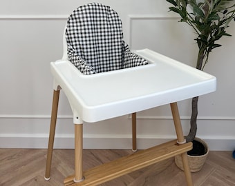 Monochrome Gingham Cushion Cover | Ikea Antilop cushion cover | Matching cushion cover for highchair | highchair cushion cover | Ikea