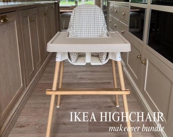 IKEA Kinderhochstuhl Floral Sage Bundle-Set | Kissenhlle | Vollcover  Tischset | Beinwickel | Bambus Fusttze - Etsy sterreich