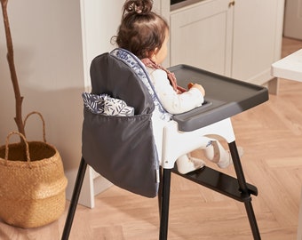 IKEA ANTILOP Highchair Storage Caddy Graphite Pocket Pouch