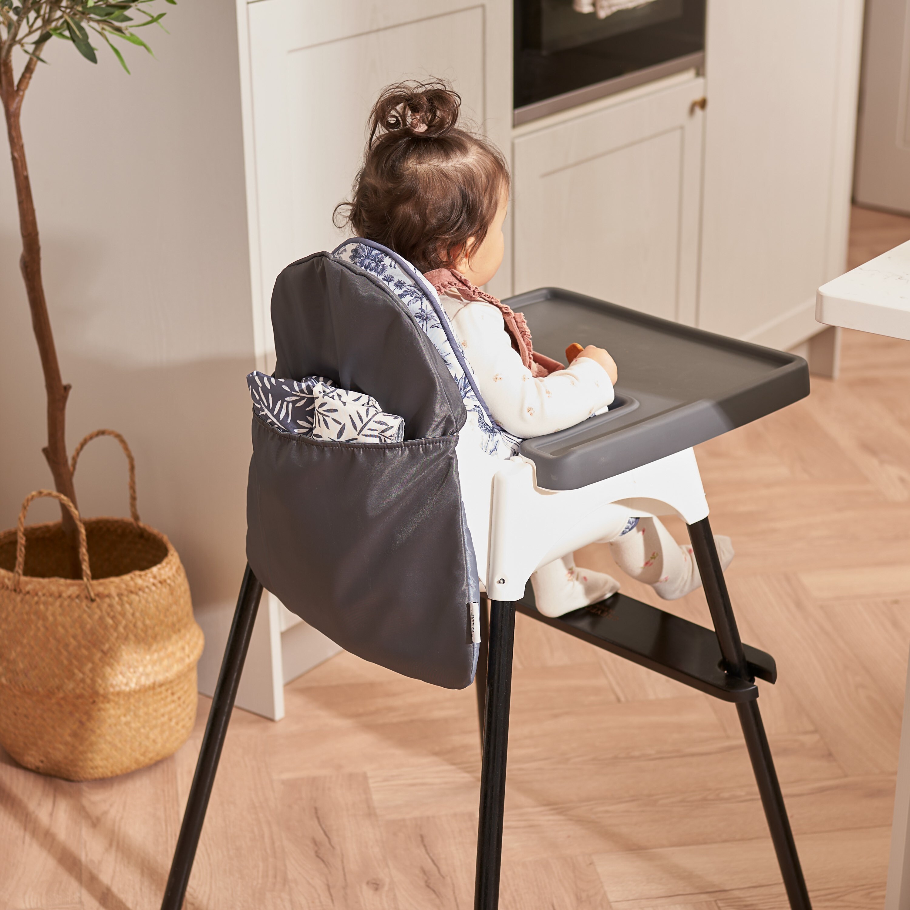 IKEA ANTILOP Graphite Pocket Pouch Ikea Highchair Storage Bag Storage Caddy Highchair Storage High Chair Baby Essentials Weaning Etsy UK