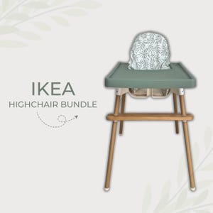 IKEA Kinderhochstuhl Floral Sage Bundle-Set | Kissenhlle | Vollcover  Tischset | Beinwickel | Bambus Fusttze - Etsy sterreich