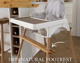 IKEA Antilop Highchair Bamboo Footrest | Adjustable Baby Footrest