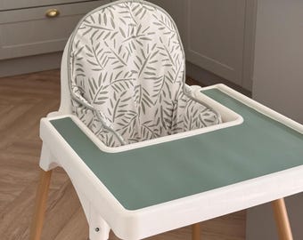フローラルセージハイチェアクッションカバー：防水ポリエステル、IKEA Antilopに適合