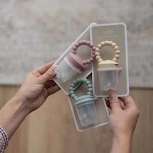 Siliconen foodie-feeder | Fruitfopspeen voor babyvoeding | Bijtring | Benodigdheden voor het spenen