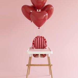 Raspberry Ripple High Chair Cushion Cover - Fits Ikea Antilop