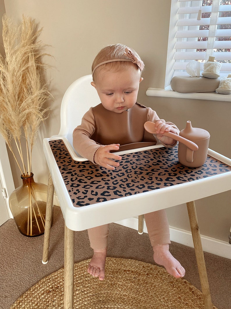 IKEA Highchair Silicone Placemat LEOPARD PRINT Antilop Etsy UK