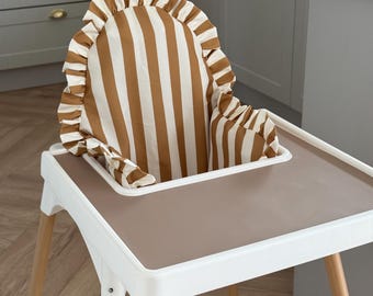 塩キャラメル色のハイチェア用クッションカバー - IKEA Antilop対応