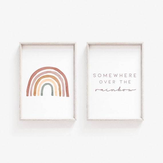rainbow prints for nursery