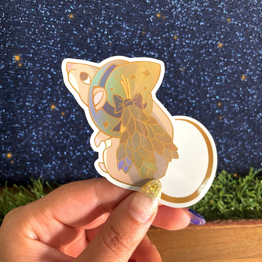 Ceres Holographic Vynil Sticker, Witch Wood Mouse Rat, Cute Halloween ...