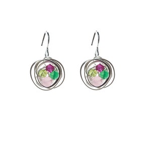 Swirl drop earrings
