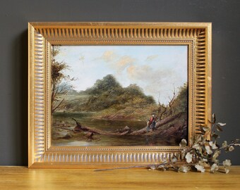 antique oil painting etsy