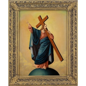 Early 19th-Century Central European School, Christ The Saviour, Religious Painting