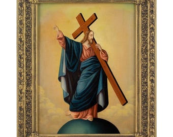 Early 19th-Century Central European School, Christ The Saviour, Religious Painting