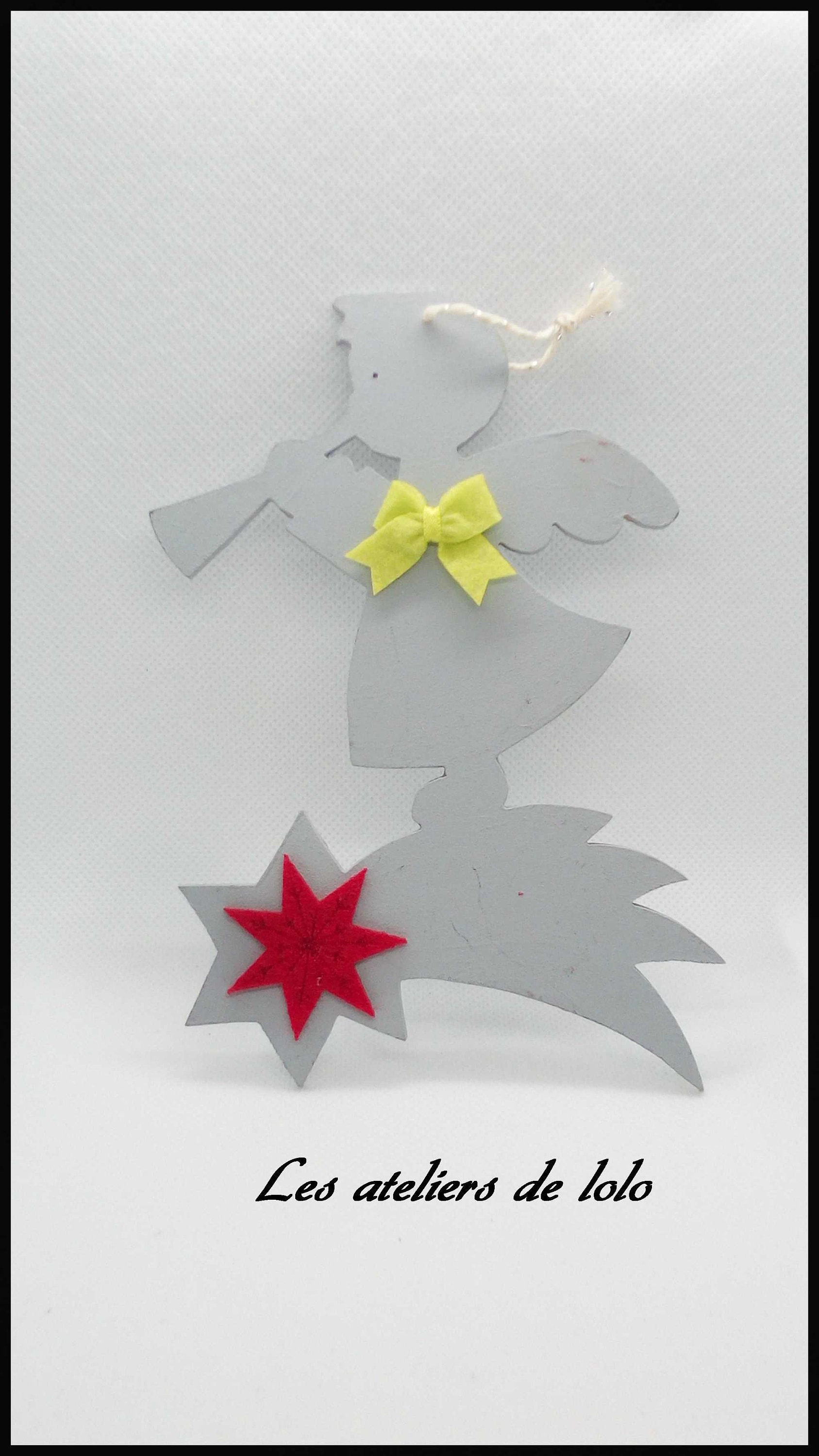 Décoration de Noël Sapindéco Noel Petit Ange en Chantournage