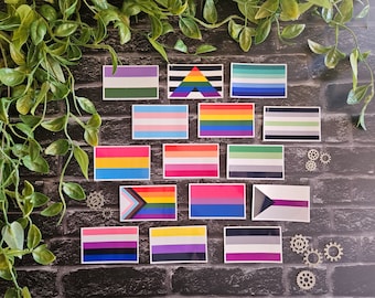 Glossy Pride Flag Stickers