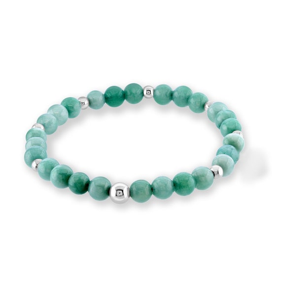 Earth] Eco-friendly Gemstone 6mm Beads Bracelet – Meaning Less Art Inc.