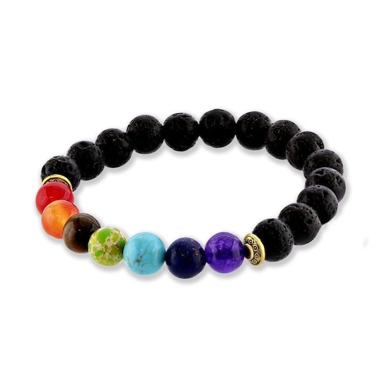 lava seven chakra bracelet at 75% off - Crystalla