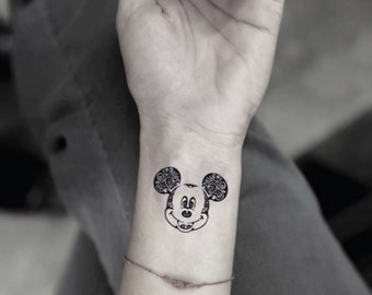 Mickey mouse tattoo | Etsy