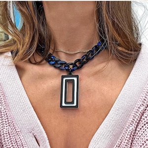 Capri geometric necklace image 1