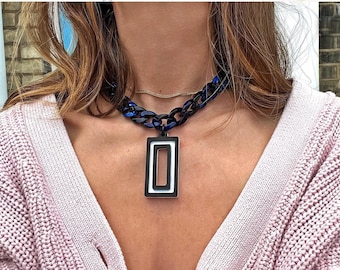 Capri geometric necklace