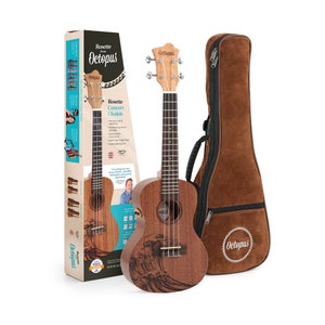 Octopus Concert Ukulele with Electrics & Deluxe Gig Bag - Free Stand
