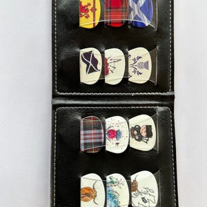 Scottish Style Guitar plectrums in a Wallet