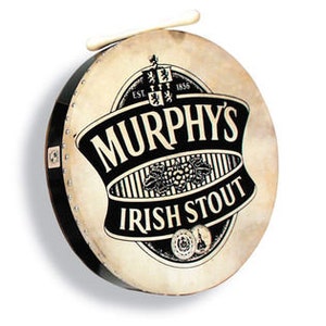 16&quot; Bodhran with Tipper and Bag - Murphys Design - with FREE Tutor worth 12.99