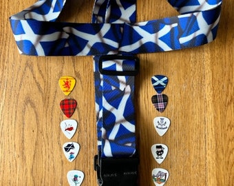 Scot's Selection - Guitar Strap with Scottish Style Pics