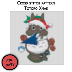 Cross stitch pattern Christmas Xmas Tree Toto Santa Winter PDF