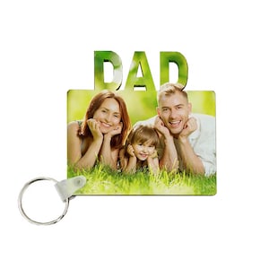 Dad Sublimation keychain blank double sided