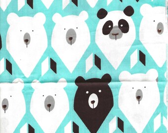 Sevenberry Mini White POLAR BEAR Baby Christmas 100/% Cotton Patchwork Fabric