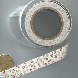 ENDE DER SERIE FLORAL Stoffklebeband Abdeckband Stoffband 15 mm x 4 m 03- Petites Roses