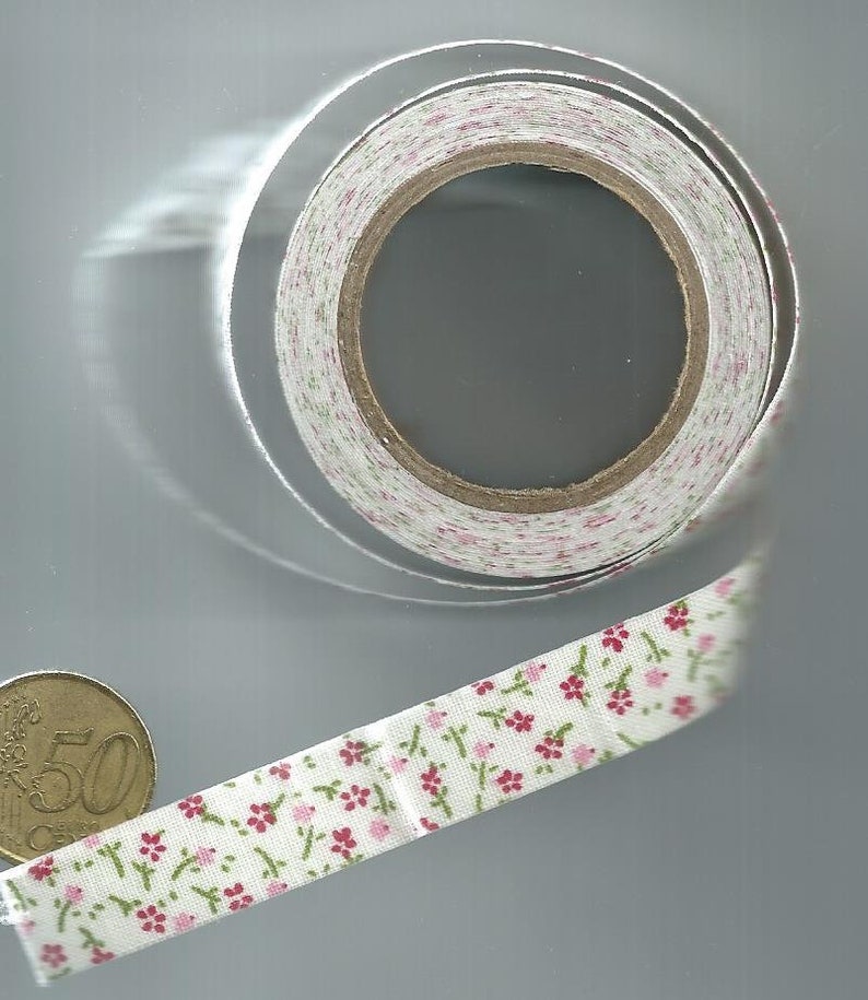 ENDE DER SERIE FLORAL Stoffklebeband Abdeckband Stoffband 15 mm x 4 m 03- Petites Roses