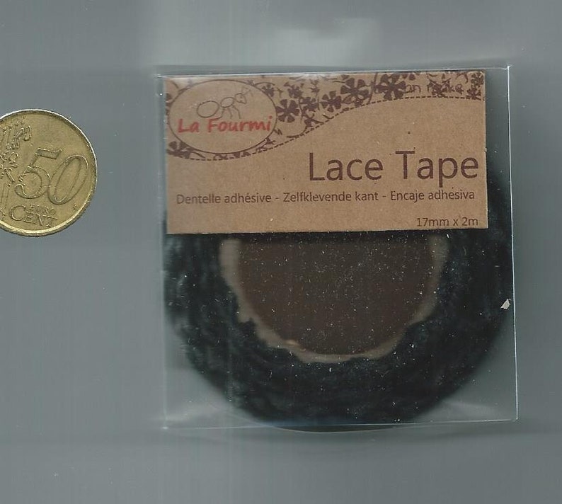 Fin de Série Ruban de DENTELLES adhésives : Lace Tape 17mm x 2m image 4