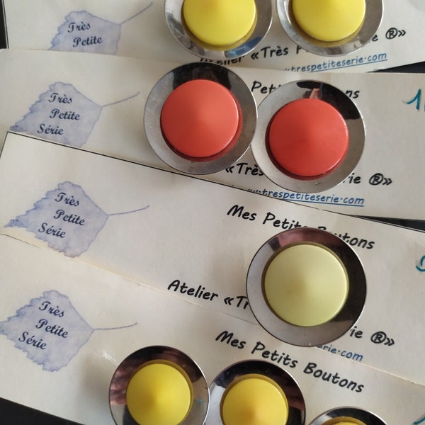 DESTOCKAGE : Boutons Vintage Acier & Plastique